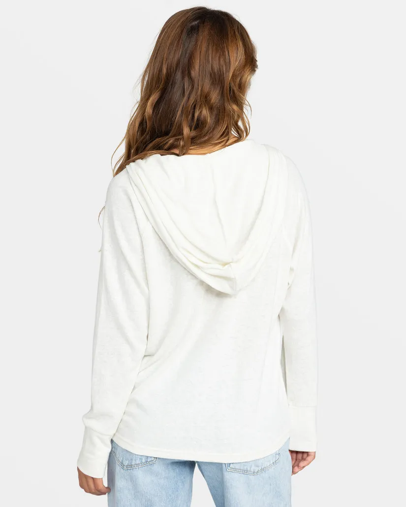 Roxy Destination Surf Hoodie - SNOW WHITE sold by Sun Diego Boardshops product image thumbnail 2