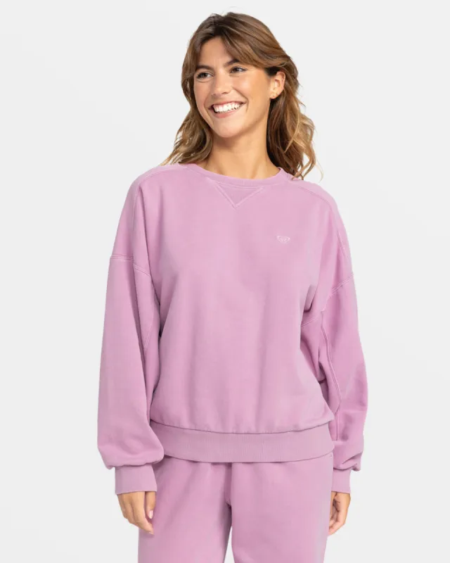 Roxy Oasis Haze Pullover Sweatshirt - MAUVE ORCHID sold by Sun Diego Boardshops
