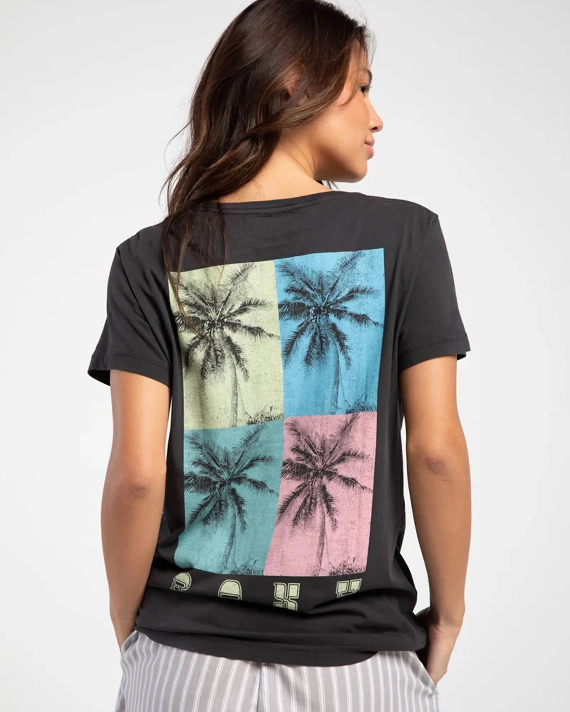 Roxy Polaroid S/S T-Shirt - PHANTOM sold by Sun Diego Boardshops