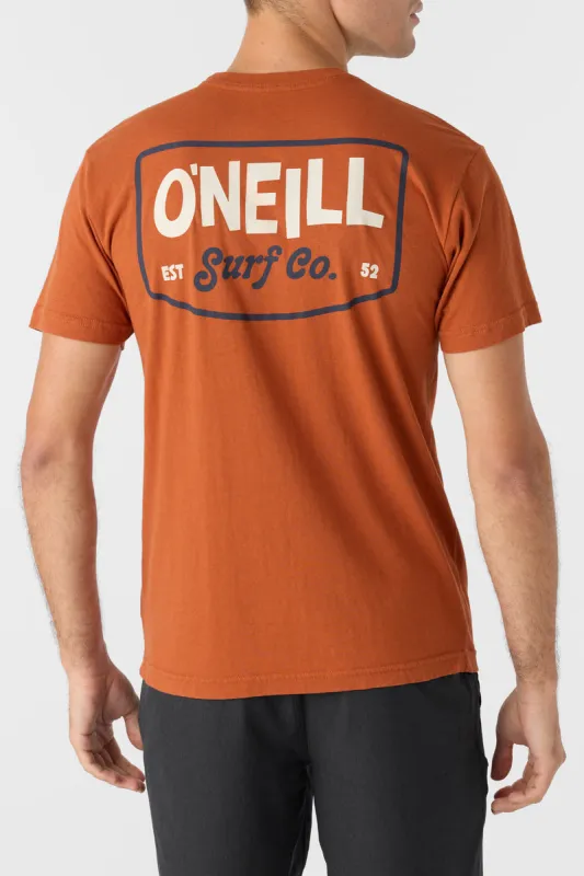 O'Neill BARREL HOUSE MODERN FIT TEE - GINGER BREAD sold by Sun Diego Boardshops
