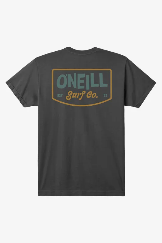 O'Neill BARREL HOUSE MODERN FIT TEE - DARK CHARCOAL sold by Sun Diego Boardshops