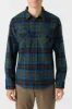 O'Neill DUNE FLANNEL STANDARD FIT LONG SLEEVE SHIRT - DARK OLIVE sold by Sun Diego Boardshops