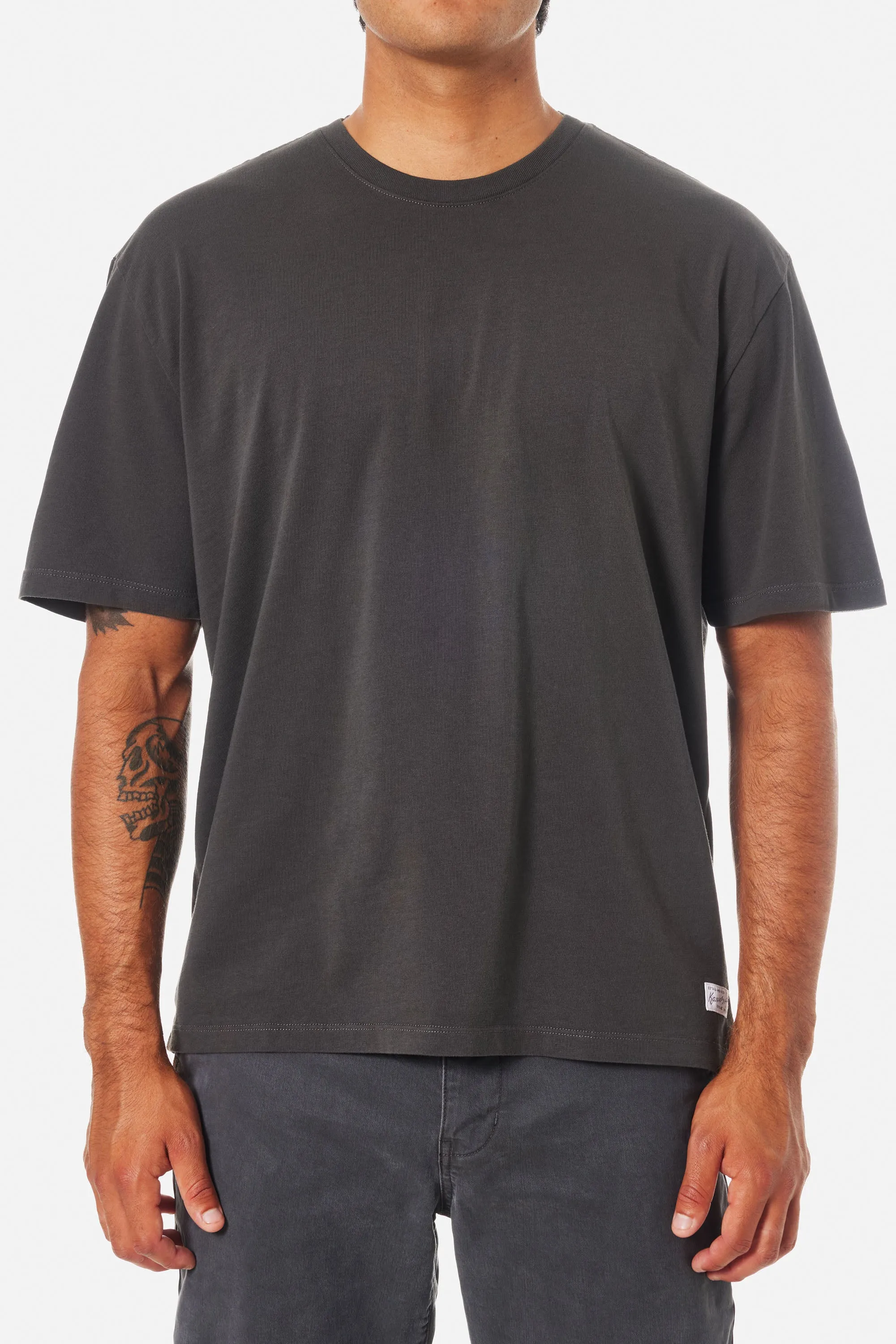 KATIN BOX FIT HERITAGE TEE - BLACK WASH sold by Sun Diego Boardshops