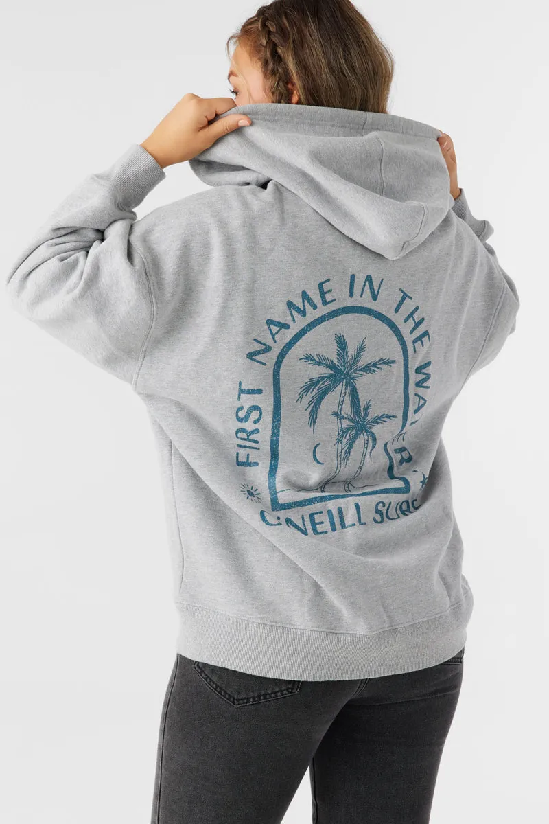 O'Neill BYRON HOODED OVERSIZED ZIP FLEECE JACKET - HEATHER GREY sold by Sun Diego Boardshops