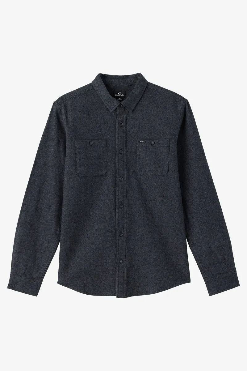 O'Neill BREAKWATER SOLID FLANNEL STANDARD FIT SHIRT - BLACK sold by Sun Diego Boardshops product image thumbnail 2