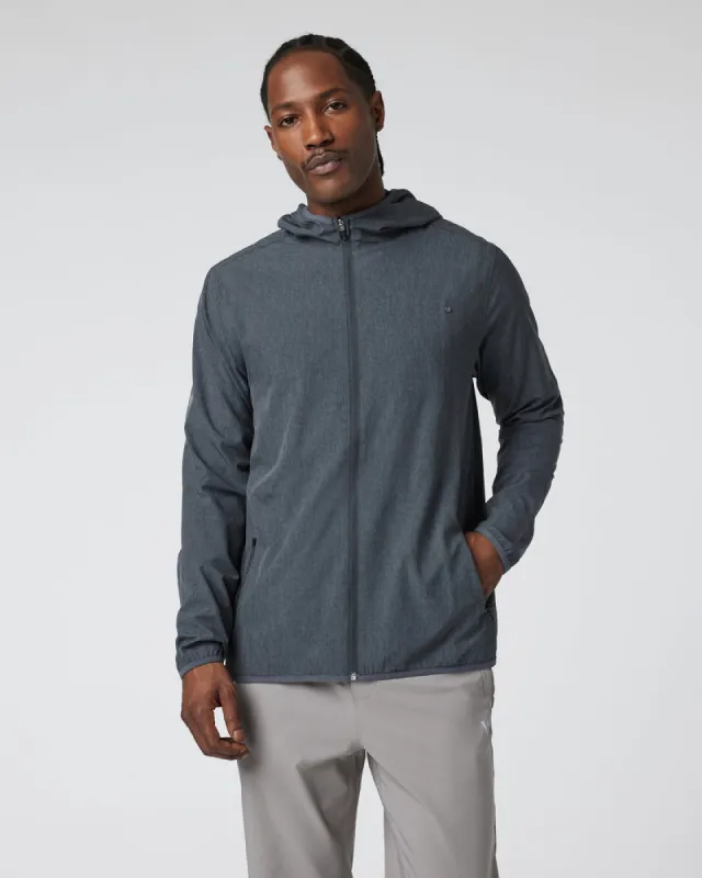 VUORI Outdoor Trainer Shell - DARK PEWTER LINEN TEXTURE sold by Sun Diego Boardshops