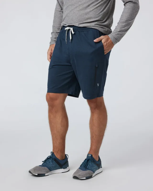 VUORI Sunday Performance Short 8" - INK HEATHER made by Vuori