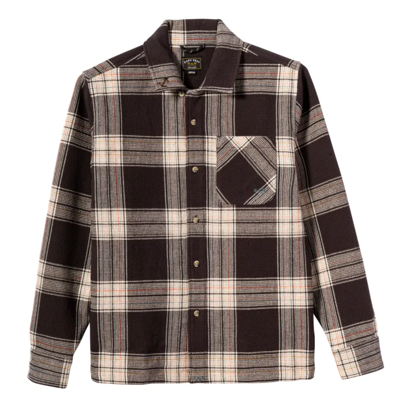 Dark Seas POLARIS HEAVYWEIGHT FLANNEL - BLACK WHITE sold by Sun Diego Boardshops