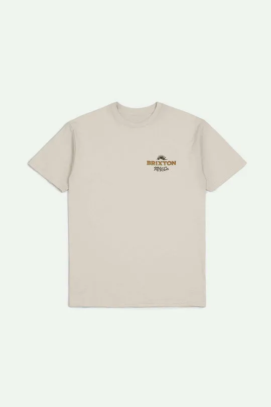 Brixton Wrangling S/S Standard T-Shirt - CREAM sold by Sun Diego Boardshops product image thumbnail 2
