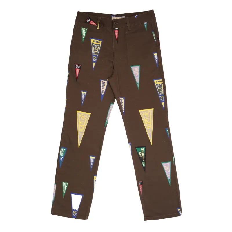 Students Golf Westley Pennant Twill Pants - BROWN sold by Sun Diego Boardshops