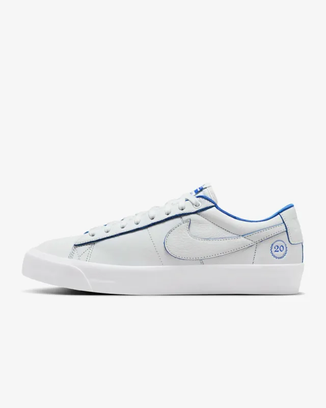 Nike SB Blazer Low Pro GT Premium - SUMMIT WHITE/GAME ROYAL sold by Sun Diego Boardshops