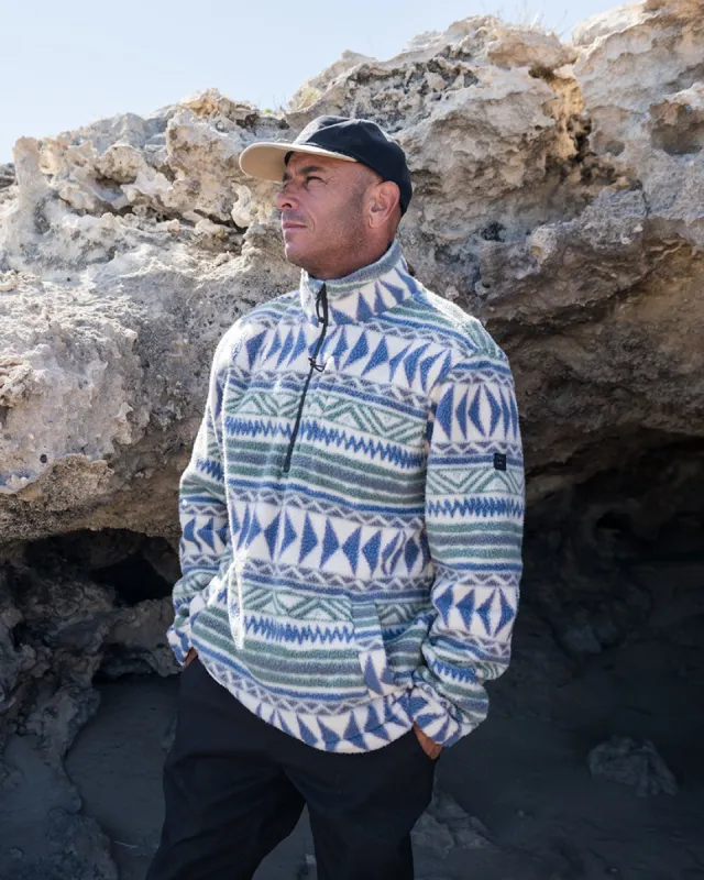 Billabong Boundary Half-Zip Mock Neck Fleece - CHINO sold by Sun Diego Boardshops