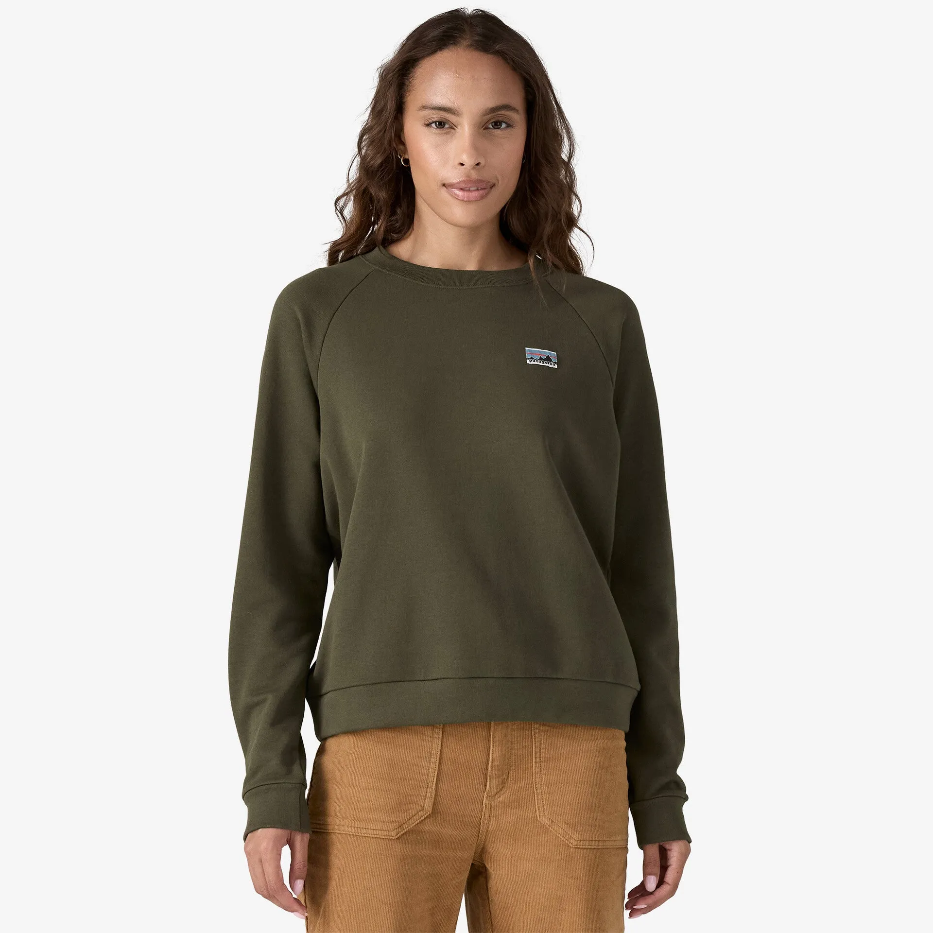 Patagonia Women's Regenerative Organic Certified Cotton Essential Top - PINE NEEDLE GREEN sold by Sun Diego Boardshops