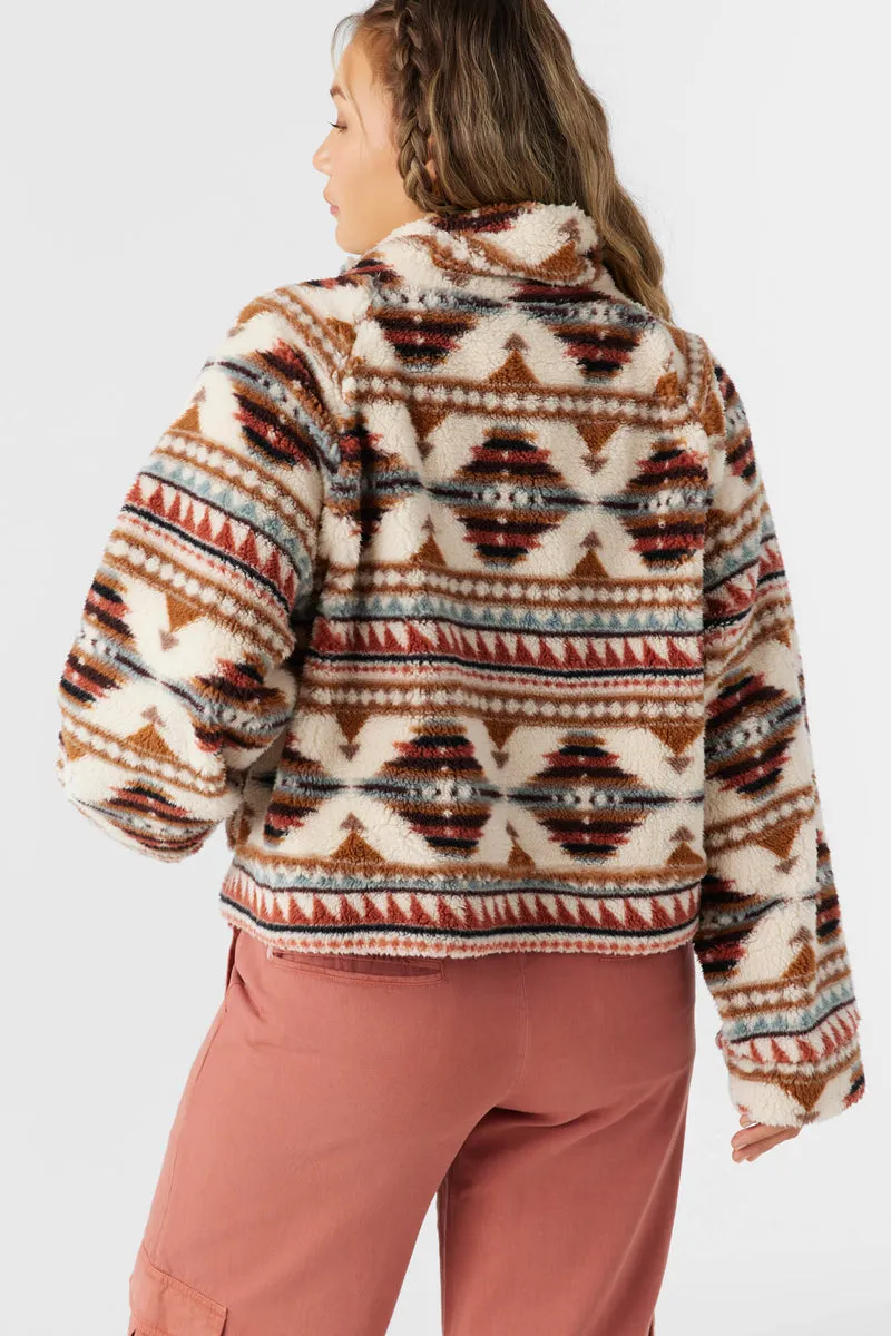 ONeill RORI HIGH PILE FLEECE CROPPED JACKET - ROSETTE sold by Sun Diego Boardshops product image thumbnail 3