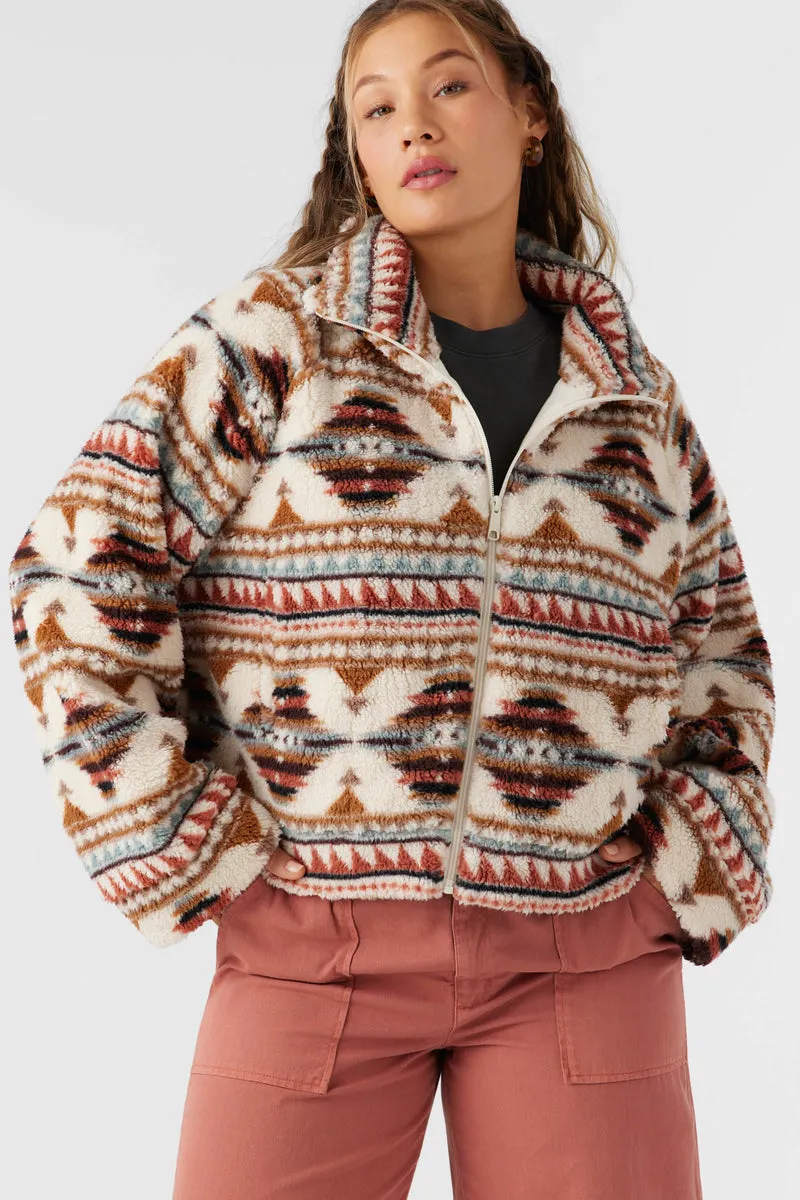 ONeill RORI HIGH PILE FLEECE CROPPED JACKET - ROSETTE sold by Sun Diego Boardshops product image thumbnail 2