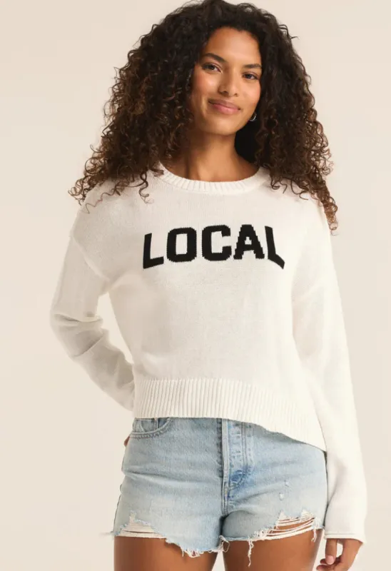 Z-Supply Sienna Local Sweater - WHITE sold by Sun Diego Boardshops