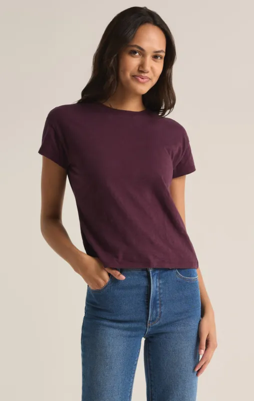 Z-Supply Modern Slub Tee - BERRY WINE sold by Sun Diego Boardshops