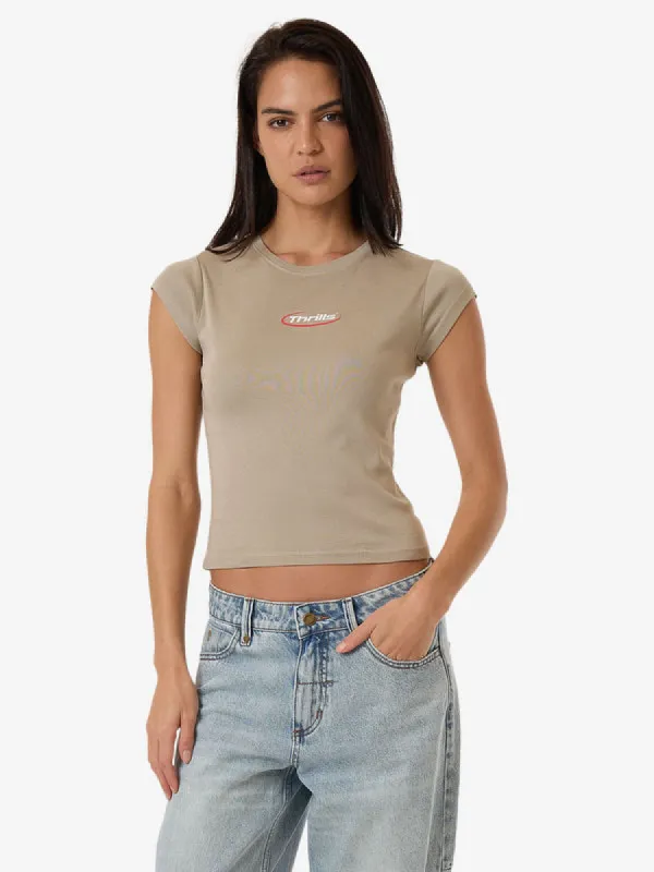 Thrills Arena Club Tee - STONE sold by Sun Diego Boardshops