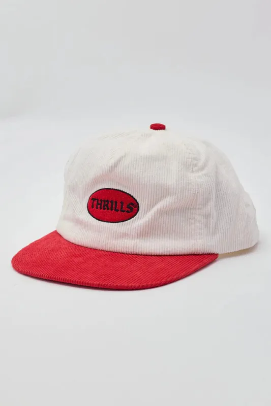 THRILLS Hard As They Come 5 Panel Cap - HERITAGE WHITE sold by Sun Diego Boardshops