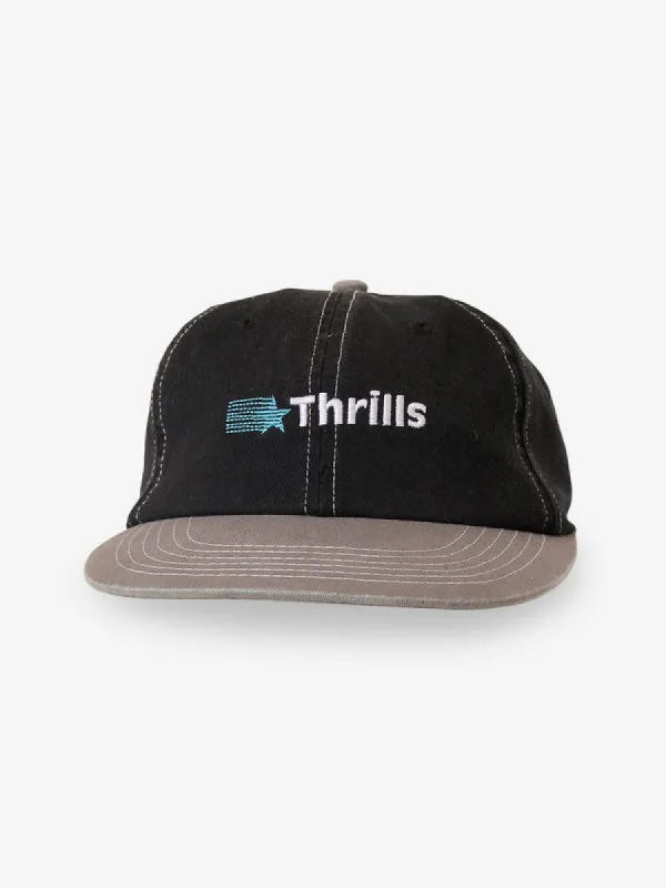 THRILLS Games Of 84 6 Panel Cap - BLACK/CLOUDBURST made by Thrills