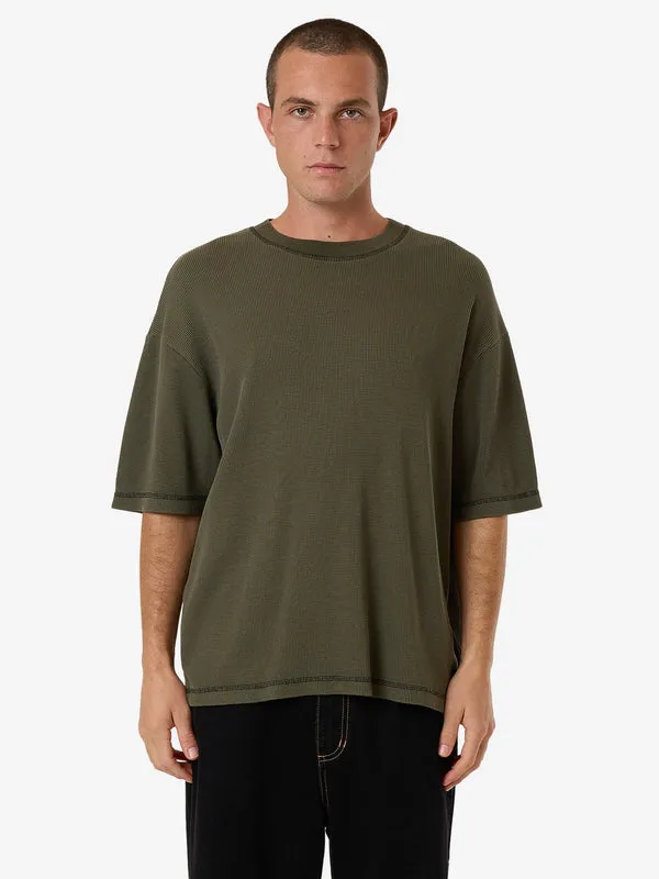 THRILLS Arts & Industrial Box Fit Oversize Short Tee - GRAPE LEAF sold by Sun Diego Boardshops