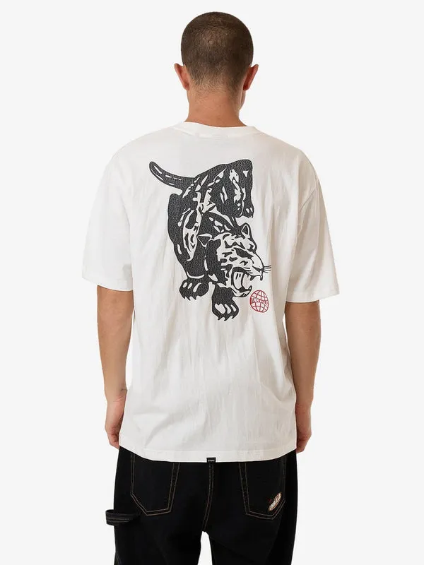 THRILLS Hidden Agenda Oversize Fit Tee - DIRTY WHITE sold by Sun Diego Boardshops