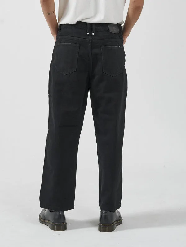 THRILLS Big Slacker Denim Jean - BLACK RINSE sold by Sun Diego Boardshops product image thumbnail 2