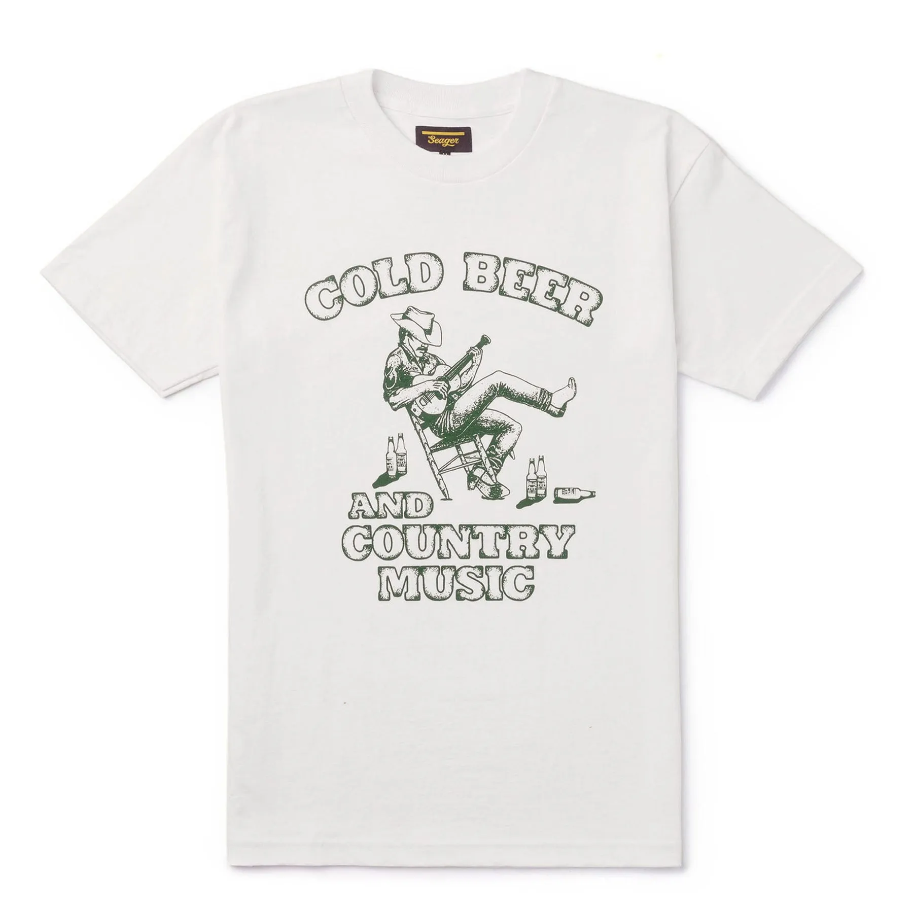 SEAGER Country Music Tee - VINTAGE WHITE sold by Sun Diego Boardshops