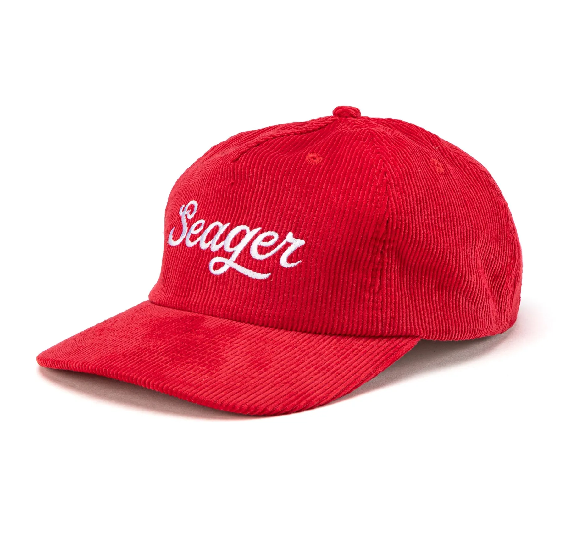 SEAGER Big Red Corduroy Snapback - RED sold by Sun Diego Boardshops