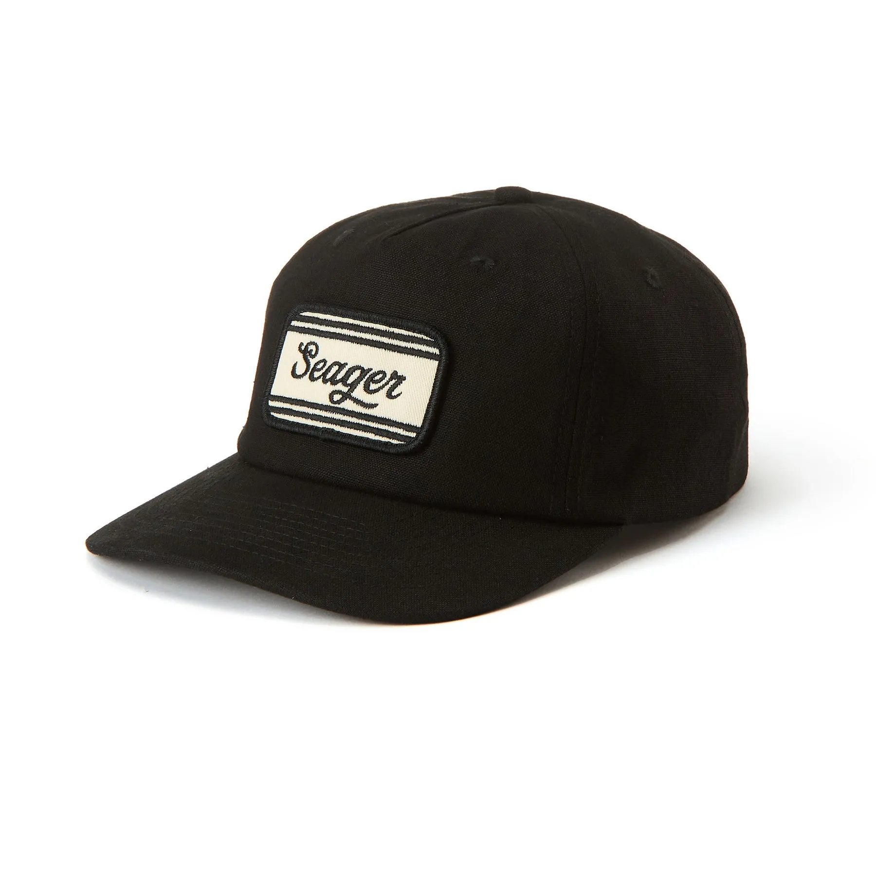 SEAGER Whitewater Hemp Snapback - BLACK sold by Sun Diego Boardshops