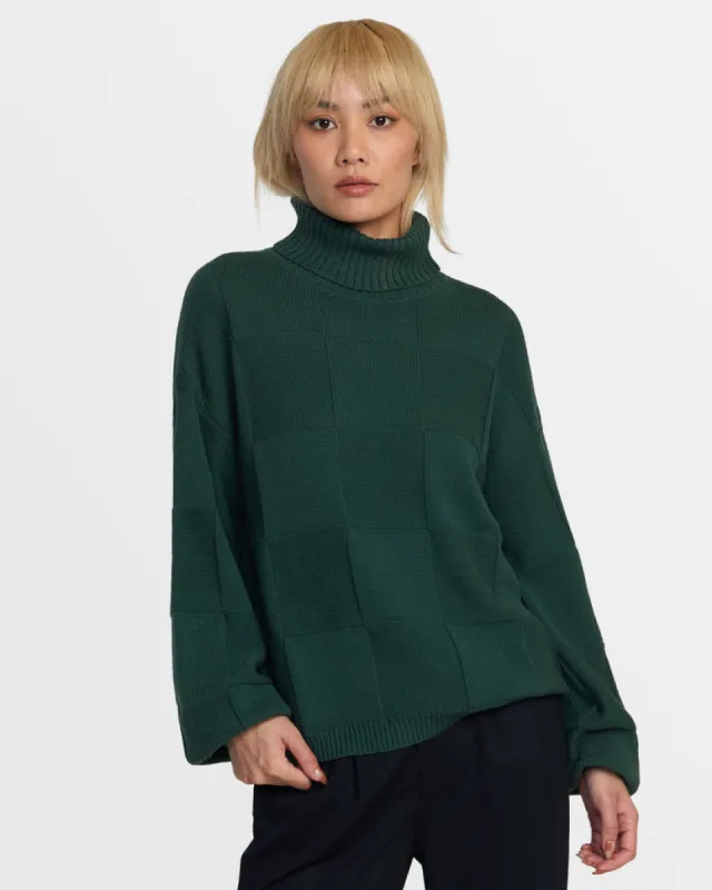 RVCA VINEYARD TURTLENECK SWEATER - PINENEEDLE sold by Sun Diego Boardshops