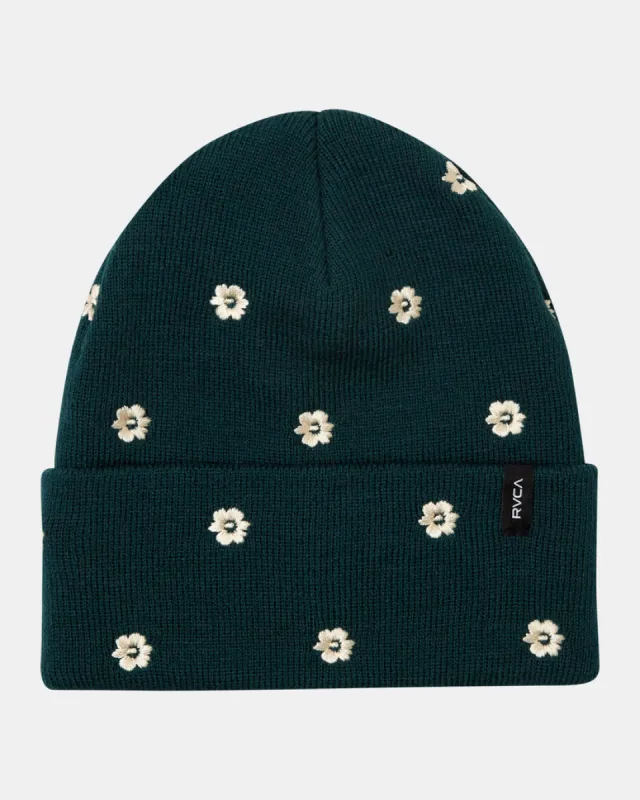 RVCA EMBROIDERED ESSENTIAL BEANIE - PONDEROSA PINE sold by Sun Diego Boardshops