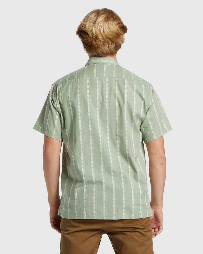 Billabong Sundays Jacquard Short Sleeve Shirt - MIST GREEN sold by Sun Diego Boardshops product image thumbnail 2