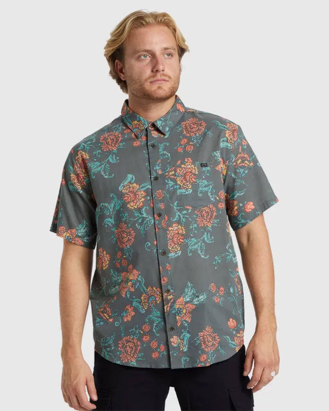 Billabong Sundays Short Sleeve Shirt - FOREST GREEN sold by Sun Diego Boardshops