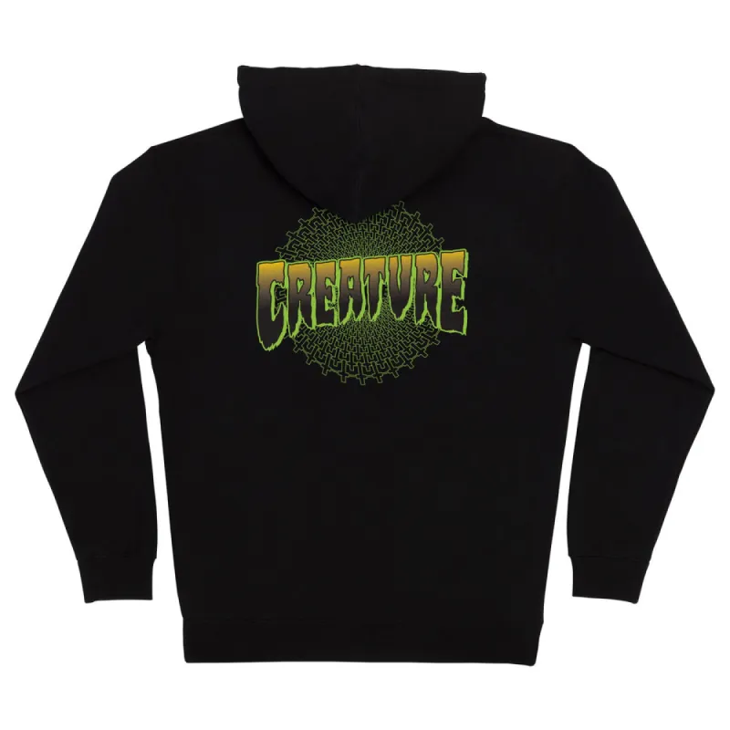 Creature Skateboards Vortex Men's Creature Zip Hoodie - BLACK sold by Sun Diego Boardshops