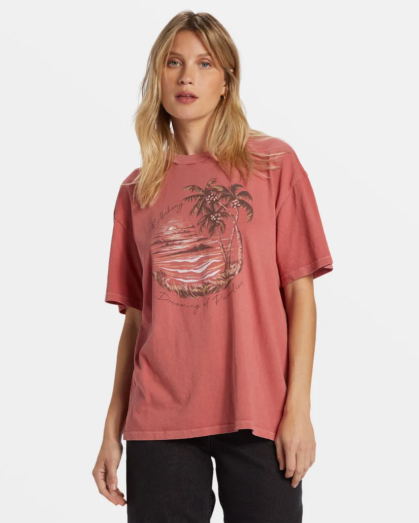 Billabong Dreaming Of Paradise T-Shirt - RED CLAY sold by Sun Diego Boardshops