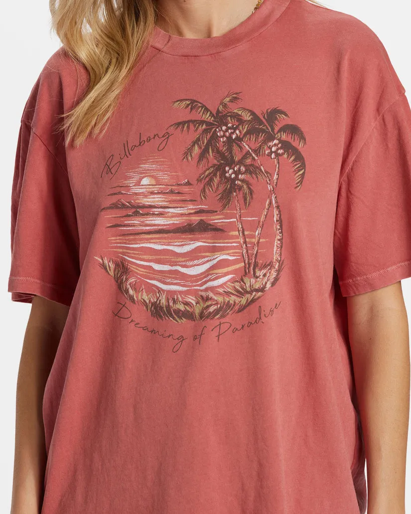 Billabong Dreaming Of Paradise T-Shirt - RED CLAY sold by Sun Diego Boardshops product image thumbnail 3