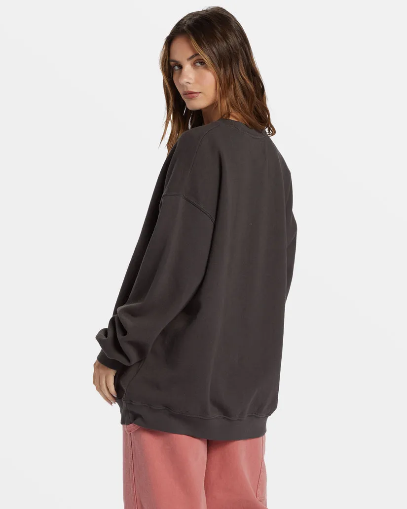 Billabong Ride In Oversized Crewneck Sweatshirt - BLACK SANDS 7 sold by Sun Diego Boardshops product image thumbnail 3