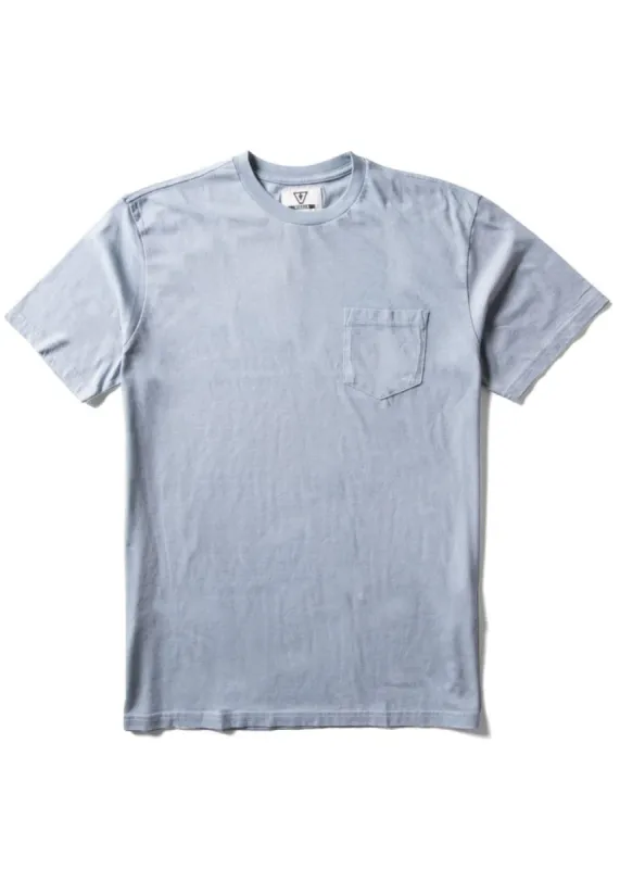 Vissla Solid Sets Ss Pkt Tee - STONE BLUE sold by Sun Diego Boardshops