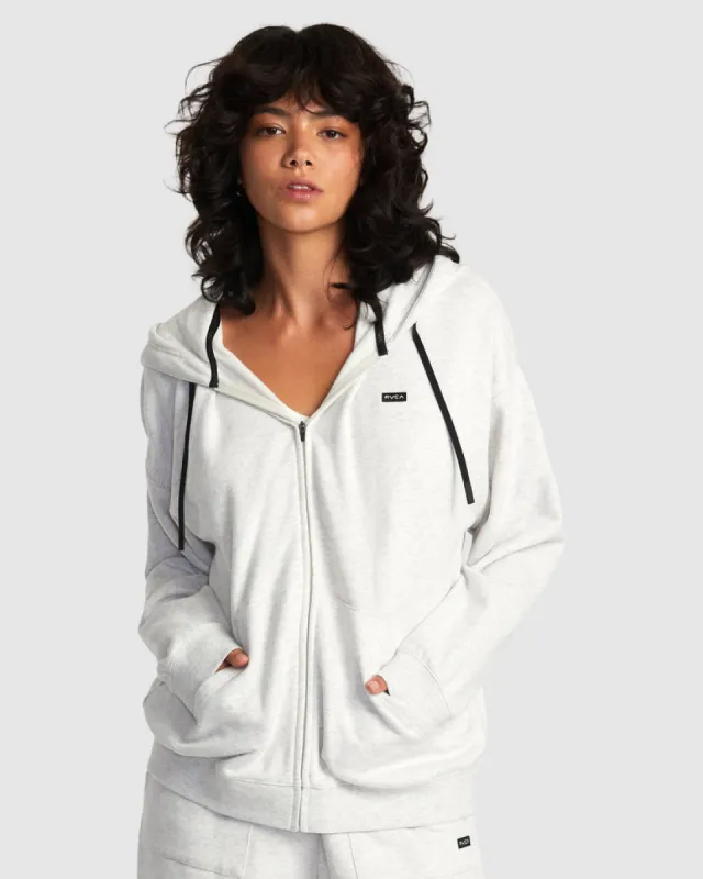 RVCA SUNDAY HOODED BASE LAYER TOP - HEATHER GRAY sold by Sun Diego Boardshops