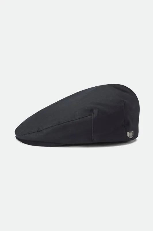 Brixton Hooligan Flat Cap - BLACK sold by Sun Diego Boardshops