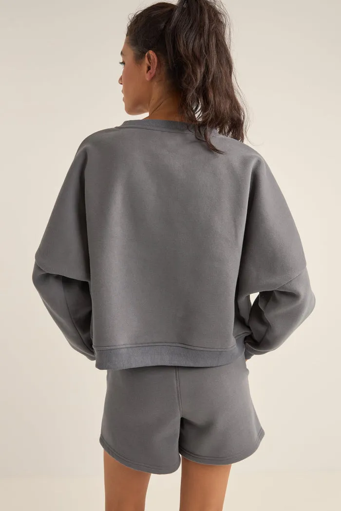 Rhythm Logo Crew Neck Fleece - CHARCOAL sold by Sun Diego Boardshops product image thumbnail 2