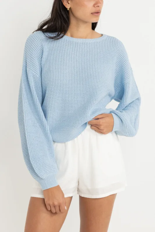 Rhythm Classic Knit Jumper - BLUE sold by Sun Diego Boardshops