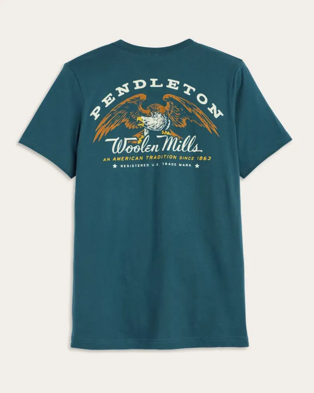 Pendleton MEN'S EAGLE GRAPHIC TEE - ATLANTIC/MULTI sold by Sun Diego Boardshops
