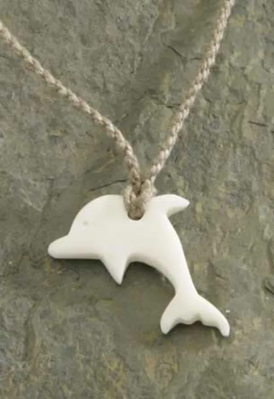 MAUNA KAI Bone Dolphin Twisted Cord Necklace - ASSORTED sold by Sun Diego Boardshops