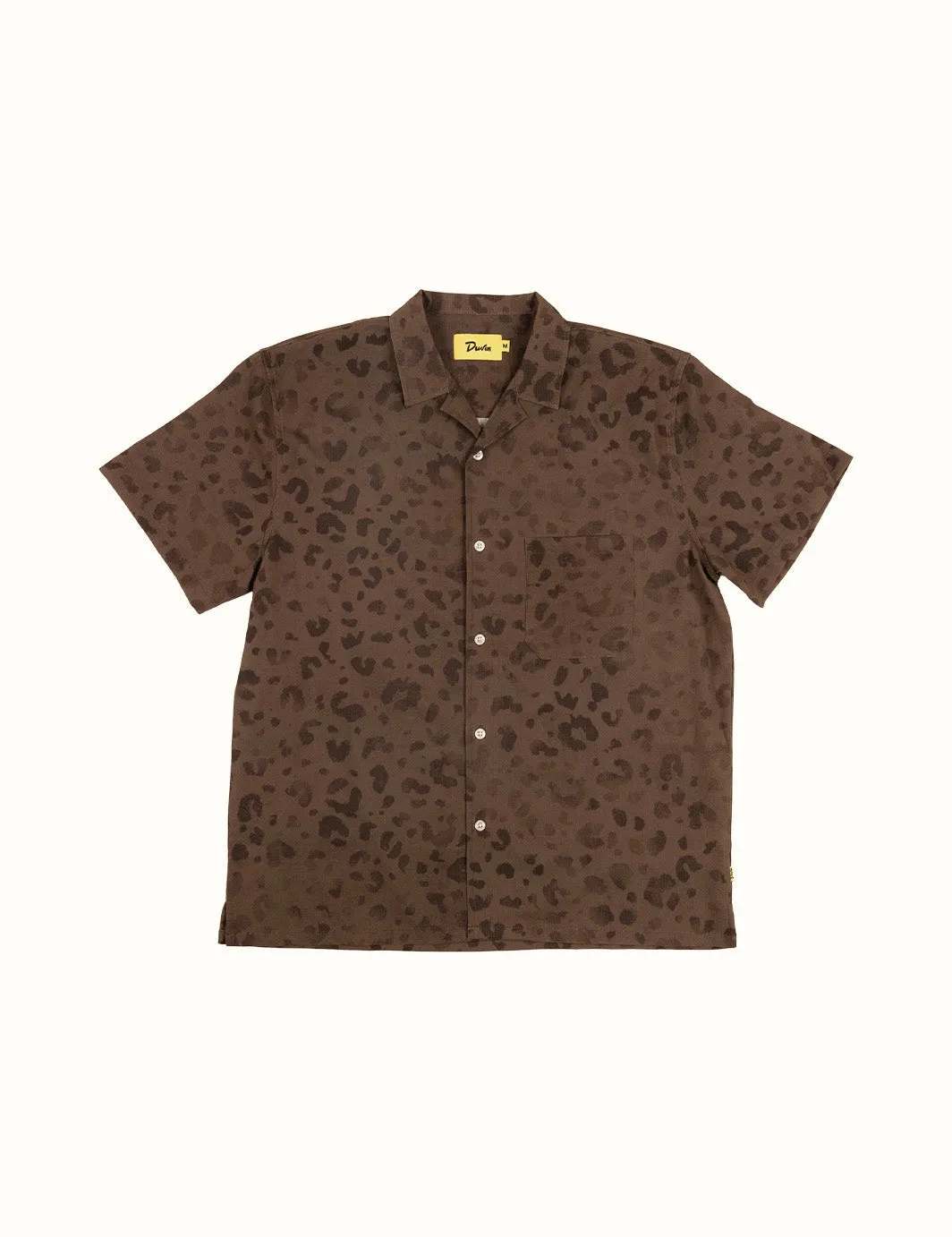Duvin Dark Leopard Leisure Stretch Buttonup - LEOPARD sold by Sun Diego Boardshops product image thumbnail 2