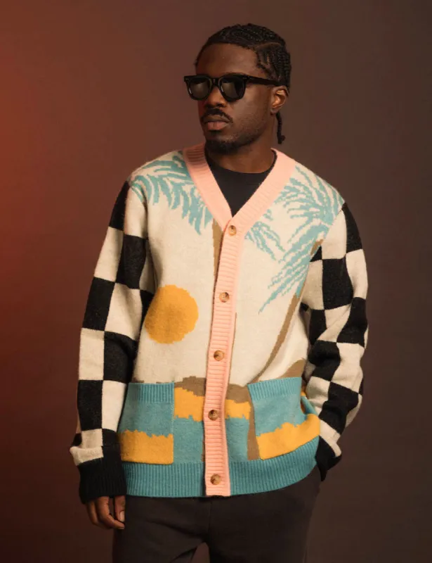 Duvin Tropical Cardigan - WHITE sold by Sun Diego Boardshops