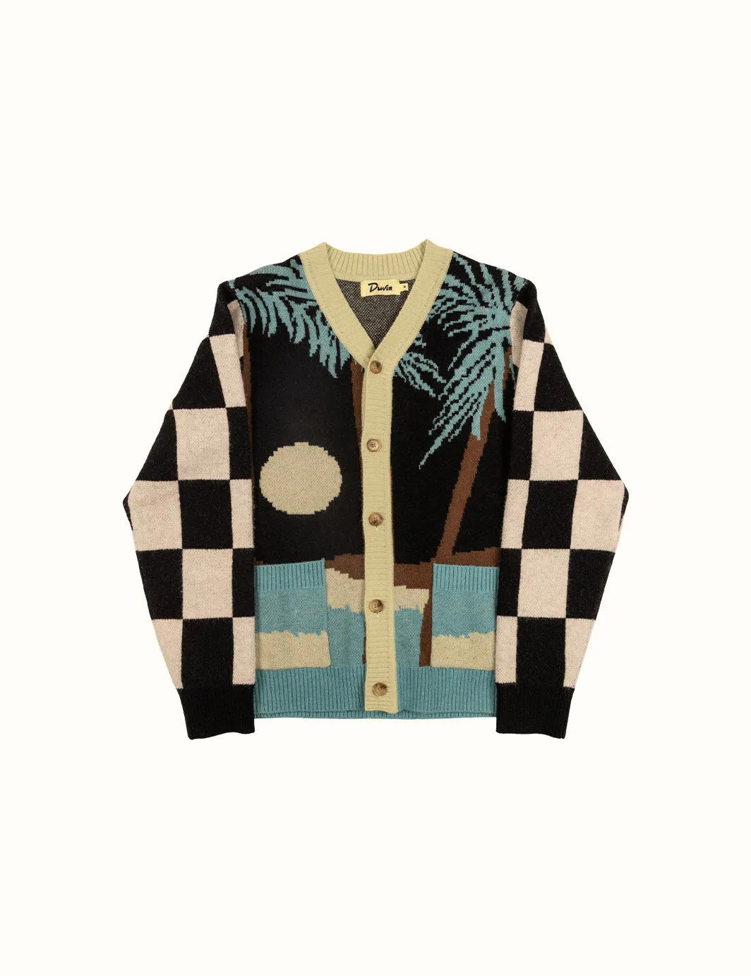 Duvin Tropical Cardigan - BLACK sold by Sun Diego Boardshops product image thumbnail 2