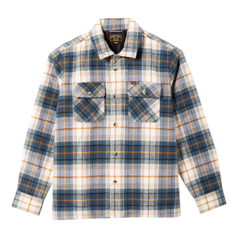 Dark Seas BAKER SHIRT - NAVY/WHITE sold by Sun Diego Boardshops