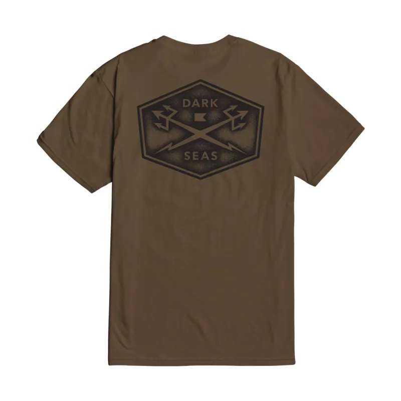 Dark Seas PROGRESSIVE GRAVEL PREMIUM T-SHIRT - COYOTE BROWN sold by Sun Diego Boardshops